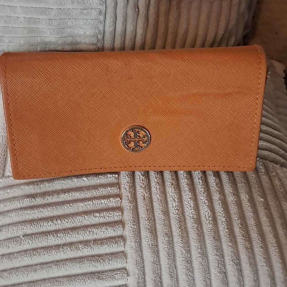 Tory Burch Orange Sunglass/Eyeglass Case